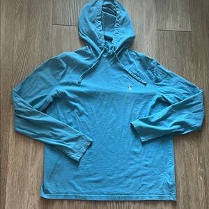 Polo by Ralph Lauren Teal Hooded Long Sleeve Shirt